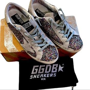 Golden Goose Confetti Rainbow Glitter Superstar 🌈